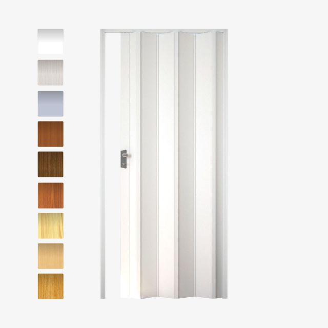 Puerta plegable PVC a medida (varios colores)